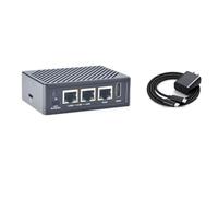 FriendlyElec NanoPi R5S LTS Ordinateur de Carte Unique Rockchip RK3568, 4 Go DDR RAM, 64 Go eMMC, M.2 NVMe SSD, HDMI, avec Bloc d'alimentation et Boîtier