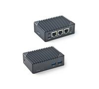 FriendlyElec Nanopi R5S Mini routeur OpenWRT LPDDR4X 4 Go RAM RK3568 Soc IoT NAS Smart Home Prise en charge Linux Ubuntu (avec boîtier CNC métal)