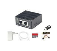 FriendlyElec NanoPi R76S Mini routeur répéteur, LPDDR5 RAM 32 Go eMMC 6TOPS NPU, RK3576 SoC avec modèle Al, double port Ethernet 2,5 G pour IoT NAS Smart Gateway (kit de carte TF, LPDDR5 16 Go)