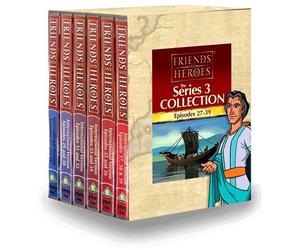 Friends and Heroes DVD Series 3 Pack Multi-Language - Includes Children's Bible Stories The Last Supper the Ten Commandments and More!