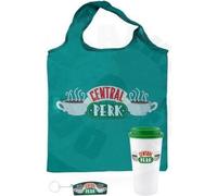 Friends Central Perk On The Go Set cadeau : Sac à provisions. Gobelet de voyage. Porte-clés