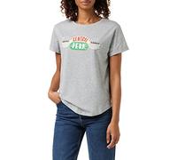 FRIENDS Central Perk T-Shirt, Gris (Sports Grey SPO), L Femme