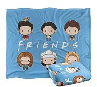 Friends Chibi Characters Plaid Ultra Doux au Toucher Soyeux - 152 x 127 cm