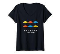 Friends Coloured Umbrellas T-Shirt avec Col en V