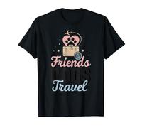Friends Dogs Travel Road Trip Canin T-Shirt