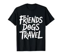 Friends Dogs Travel Road Trip Canin - T-Shirt
