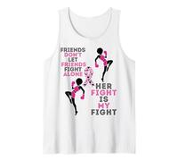Friends Don't Let Friends Fight Breast Cancer Melanin Women Débardeur