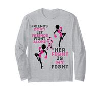 Friends Don't Let Friends Fight Breast Cancer Melanin Women Manche Longue