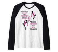 Friends Don't Let Friends Fight Breast Cancer Melanin Women Manche Raglan