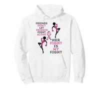 Friends Don't Let Friends Fight Breast Cancer Melanin Women Sweat à Capuche