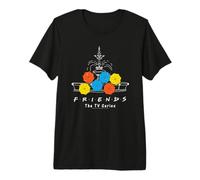 Friends Fountain and Umbrellas T-Shirt Haut de Gamme