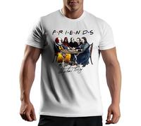 Friends Horror Helloween Inspired Books by Stephen King T-Shirt Blanc pour Les Hommes Size L