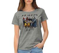 Friends Horror Movies Inspired by Stephen King Characters Anime T-Shirt Femme Gris Size L