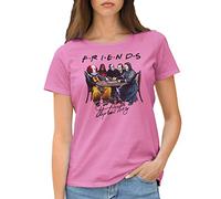Friends Horror Movies Inspired by Stephen King Characters Anime T-Shirt Rose pour Femme Size L