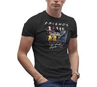 Friends Horror Movies Inspired by Stephen King Signature T-Shirt Noir pour Homme Size 3XL