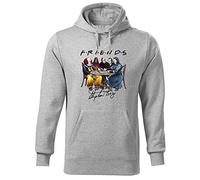 Friends Horror Movies Stephen King Sweat A Capucha Gris Unisex Size S