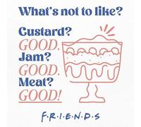 Friends - imprimé "What's Not To Like ?" PM6048 (40 cm x 40 cm) (Blanc/Bleu/Rose)