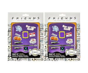 Friends Kit de 18 Magnets (How You Doin'), Multicolore, 18 x 24 x 0, 3 cm (Lot de 2)