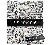 FRIENDS Let's Be Pattern Plaid Ultra Doux au Toucher Soyeux - 152 x 127 cm