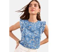 Friends Like These Chemisier bleu roi / blanc, Taille XXL