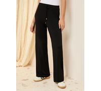 Friends Like These Friends Like These Black Jersey Wide Leg Trousers