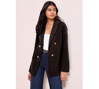 Friends Like These Friends Like These Black Petite Edge To Edge Ponte Tailored Blazer