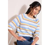 Friends Like These Friends Like These Blue Stripe Knitted Top