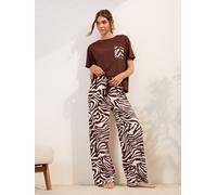 Friends Like These Friends Like These Brown Zebra Short Sleeve Pyjamas