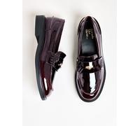 Friends Like These Friends Like These Burgundy Red Coin Hardware Slip-On Comfort Penny Loafer Shoes Burgundy Red EU 36 (UK 3)