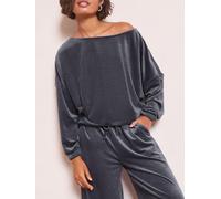 Friends Like These Friends Like These Grey Velour Batwing Pyjama Set