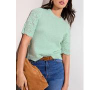 Friends Like These Friends Like These Mint Green Pointelle Sleeve Knit Top