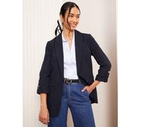 Friends Like These Friends Like These Navy Edge to Edge Tailored Sleeve Detail Blazer