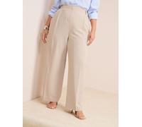 Friends Like These Friends Like These Neutral Curve Premium Elastic Back Tailored Wide Leg Trousers