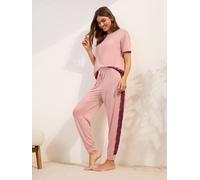 Friends Like These Friends Like These Pink Lace Short Sleeve Pyjamas