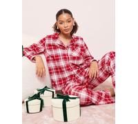 Friends Like These Friends Like These Red Check Long Sleeve Christmas Pyjamas