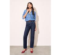 Friends Like These Friends Like These Rinse Blue Ankle Straight Leg Jeans