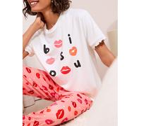 Friends Like These Friends Like These White/Pink Short Sleeve Pyjamas