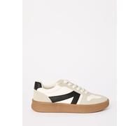 Friends Like These Friends Like These White Wide Fit Lace Up Retro Gumsole Sports Trainers