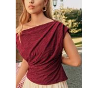 Friends Like These Friends Like These X Lucy Mecklenburgh Red Zebra Draped Off The Shoulder Top