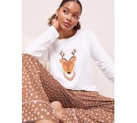 Friends Like These Pyjama de Noël Friends Like These à manches longues appliqué cerf