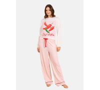 Friends Like These Pyjama vert / poudre / rouge feu / blanc, Taille XL