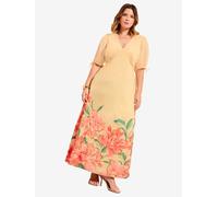 Friends Like These Robe jaune / vert / orange pastel / melon, Taille 44