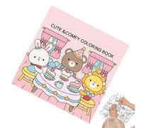 Friends Livre de coloriage | Livres de Dessin avec des Personnages d'animaux Mignons, Livres de coloriage Amusants, Livre de Dessin d'animaux Mignons pour la Relaxation