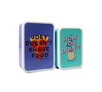 FRIENDS Lot de 2 boîtes à déjeuner en plastique sans BPA