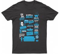 Friends Oh My God How You DOI' We Were on A Break She's Your Lobster, Fashion T-Shirt(Medium)