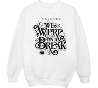 Friends - "On A Break" Sweat-shirt pour filles BI18077 (128) (Blanc)
