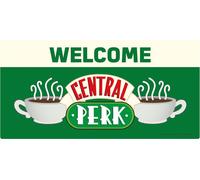 Friends - Plaque en métal - Welcome to Central Perk