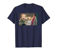 Friends: T-Shirt Bleu à Manche Courte, Taille S, Unisex Adulte, Caricature de Dinde, Officiel Warner Bros
