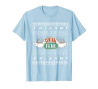 Friends: Television Series - T-Shirt Classique Bleu Unisex Adulte S - Chemise à Manche Courte avec Caricature - Warner Bros Official Licensed Product