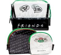 Friends - Trousse de toilette - Lot de 3 NS5701 (taille unique) (Noir/Blanc/Vert)